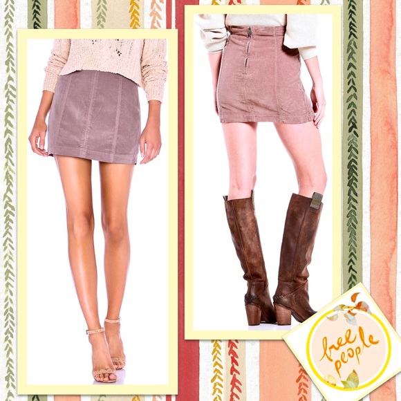 Free People Dresses & Skirts - Free People Femme Corduroy Mini Skirt in Birchwood